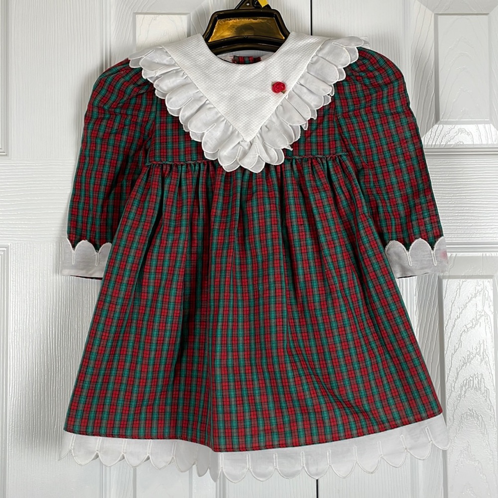 Sarah Kent Vintage Christmas dress, girls 2T